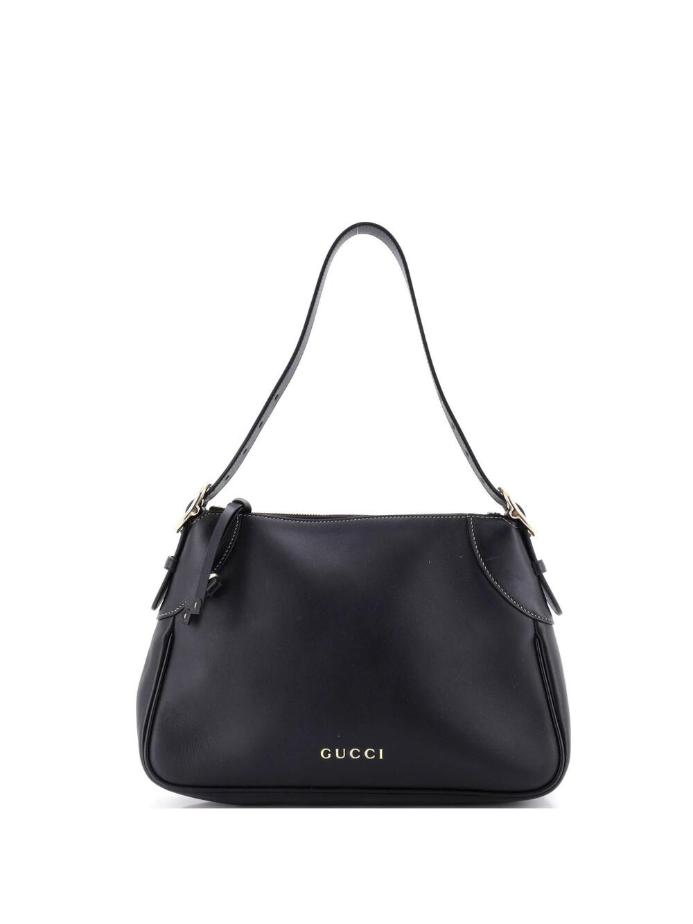 Gucci Emblem Shoulder Bag Leather #303382G13B